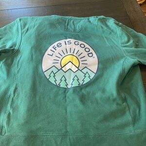 Life is good XL women’s zip up hoodie